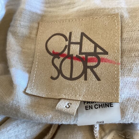 Chaser Womens Striped Scoop Neck Short Sleeve Top Small Modal Blend - Picture 2 of 7